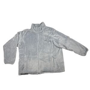 Columbia Women's 2X Interchange Sherpa Fleece Jacket Liner - Grey full zip